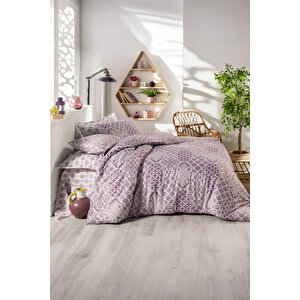 Çift Kişilik Ranforce Nevresim Takımı %100 Pamuklu Zarafet