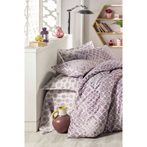 Çift Kişilik Ranforce Nevresim Takımı %100 Pamuklu Zarafet