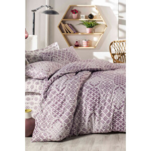 Çift Kişilik Ranforce Nevresim Takımı %100 Pamuklu Zarafet