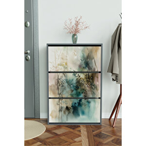 "aqua Haze" 3 Bölmeli Liovian Düşer Kapak Ayakkabılık Antrasit