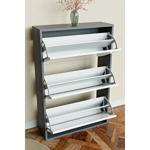 3 Bölmeli Liovian Düşer Kapak Ayakkabılık