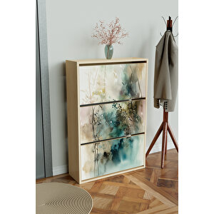 "aqua Haze" 3 Bölmeli Liovian Düşer Kapak Ayakkabılık Akçaağaç