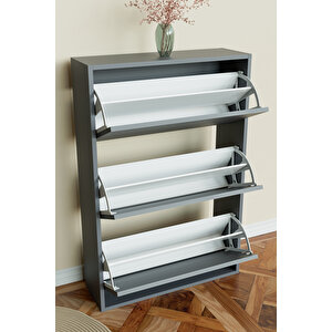 3 Bölmeli Liovian Düşer Kapak Ayakkabılık