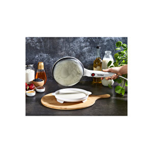 Zln7911 Elektrikli Krep Makinesi | 700w | Yapışmaz Yüzey | Bpa Free | Beyaz