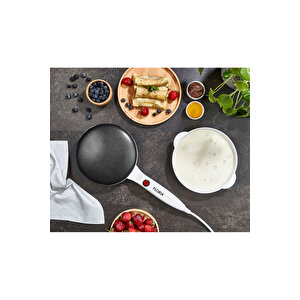 Zln7911 Elektrikli Krep Makinesi | 700w | Yapışmaz Yüzey | Bpa Free | Beyaz