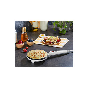 Zln7911 Elektrikli Krep Makinesi | 700w | Yapışmaz Yüzey | Bpa Free | Beyaz