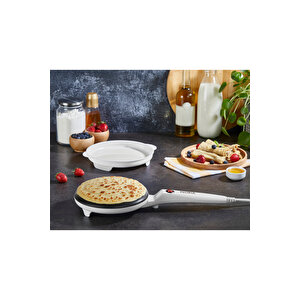 Zln7911 Elektrikli Krep Makinesi | 700w | Yapışmaz Yüzey | Bpa Free | Beyaz