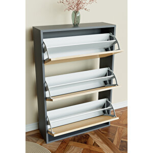 3 Bölmeli Liovian Düşer Kapak Ayakkabılık