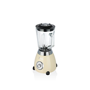 Zln1207 | Retro Stand Blender | 1,5l Cam Hazne | 500w Blendar | 2 Hız Ayarı | Bej