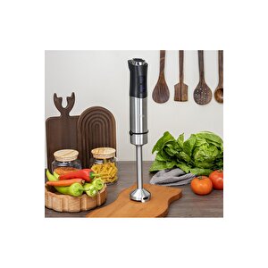 Zln3984 | Dikey El Blender | 1200w 12 Hız | Turbo | Paslanmaz Çelik Bıçaklar