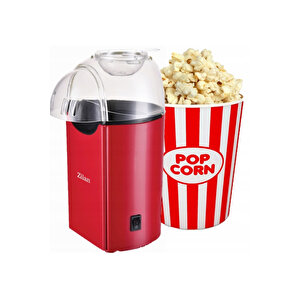 Zln8046 Popcorn | Patlamış Mısır Makinesi | 1200w | Yağsız Ve Sağlıklı Pişirme | Kırmızı