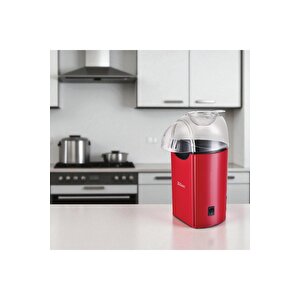 Zln8046 Popcorn | Patlamış Mısır Makinesi | 1200w | Yağsız Ve Sağlıklı Pişirme | Kırmızı