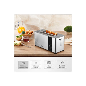 Zln6234 Dijital Ekmek Kızartma Makinesi | Yeniden Isıtma Ve Buz Çözme | 1400w