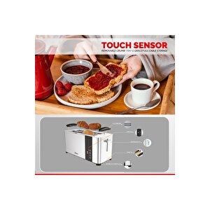 Zln6234 Dijital Ekmek Kızartma Makinesi | Yeniden Isıtma Ve Buz Çözme | 1400w