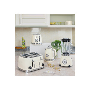 Zln1214 | Retro Ekmek Kızartma Makinesi | 6 Kademeli | Buz Çözme | Yeniden Isıtma | 1500w