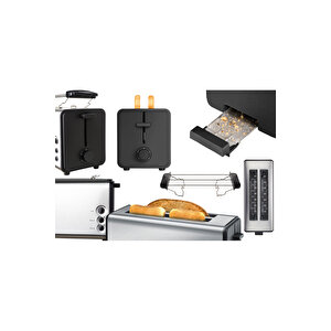 Zln2720 4 Dilim Xl Ekmek Kızartma Makinesi | 1400w | Yeniden Isıtma Ve Buz Çözme Özellikli