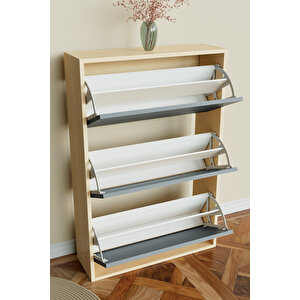 3 Bölmeli Liovian Düşer Kapak Ayakkabılık