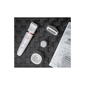 Zln8740 3'ü 1 Arada Kadın Vücud Tıraş Makinesi | Pazlanmaz Çelik Bıcak | Ipx7 Su Geçirmez