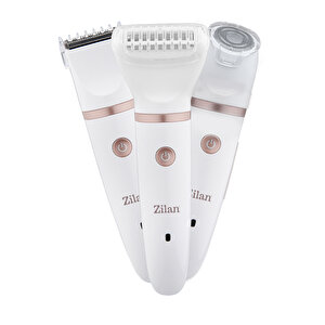 Zln8740 3'ü 1 Arada Kadın Vücud Tıraş Makinesi | Pazlanmaz Çelik Bıcak | Ipx7 Su Geçirmez