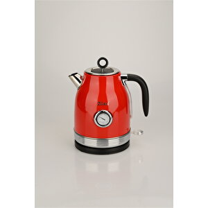 Zln7033 | Retro Su Isıtıcısı | 1,7l Kapasite Katlle | 2200w | Şık Kırmızı Retro Tasarım