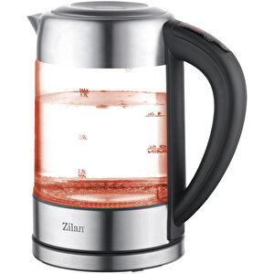 Zln3949 Dijital Cam Su Isıtıcı | 1.7l Ayarlanabilir Led Işıklı Kattle | Çift Duvarlı Tasarım | 2200w