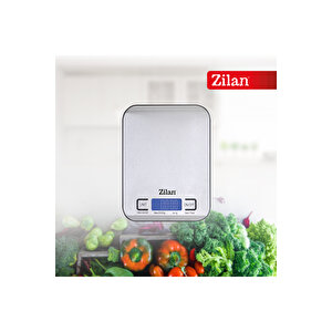 Zln2984 Inox Dijital Mutfak Tartısı | 5 Kg | Hassas Ölçüm | Otomatik Kapanma | Pil Dahil