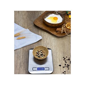 Zln2984 Inox Dijital Mutfak Tartısı | 5 Kg | Hassas Ölçüm | Otomatik Kapanma | Pil Dahil
