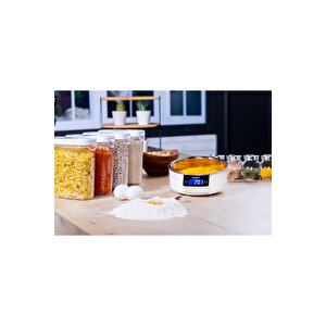 Zln2977 Dijital Mutfak Tartısı | Kaseli | 5 Kg | 1 Gr Hassasiyet | Lcd | Paslanmaz Çelik | Pil Dahil