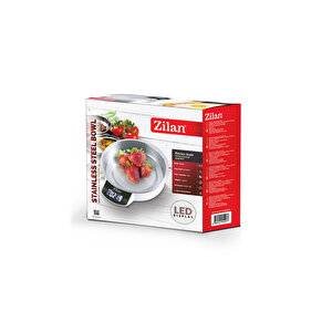 Zln2977 Dijital Mutfak Tartısı | Kaseli | 5 Kg | 1 Gr Hassasiyet | Lcd | Paslanmaz Çelik | Pil Dahil