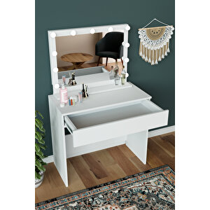 "anita" Makyaj Masası Aynalı Ve Çekmeceli Takı Organizer Masası
