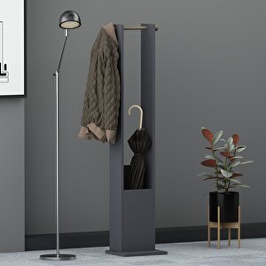 Lagomood Joline Şemsiyelik Askılık Portmanto Antrasit Ceviz