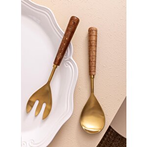 Wood Salata Servis Takımı 2 Parça