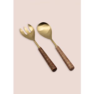 Wood Salata Servis Takımı 2 Parça