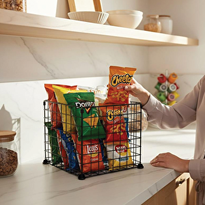 2'li 33x33 Connectör'lü Organizer Sepet Siyah