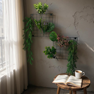 33x33 Dekoratif Hasır Tel Duvar paneli 2'li