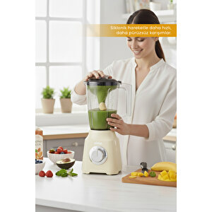 Shb-7517 Turbo Blender Krem – 350w, 1.5l Hazne, Smoothie & Pulse Fonksiyonlu