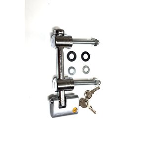 Pimapen Kapı Emniyet Aparatı Yale 60 Mm Krom Asma Kilit Dahil