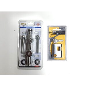 Pimapen Kapı Emniyet Aparatı Yale 60 Mm Krom Asma Kilit Dahil