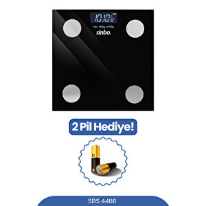 Sinbo Sbs-4466 Akıllı Bluetooth Baskül | Vücut Yağ & Bmi Ölçer, Mobil Uygulamalı