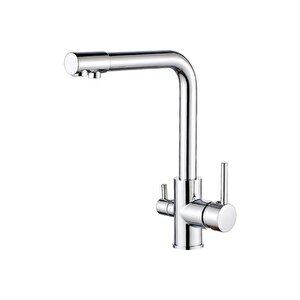 Kali̇te Arıtmalı Musluk Bağlantılı Mutfak Eviye Bataryası Musluğu Üç Su Girişli