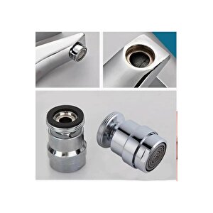 Kali̇te Krom Prinç Oynar Başlıklı Perlatör Fi̇li̇treli̇ Musluk Ucu 360 Derece Döner Perlatör