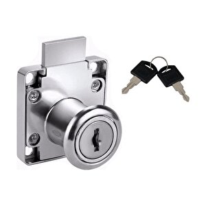Kali̇te Nikel Çekmece Mobilya Dolap Kilidi Kare 4x4 Cm