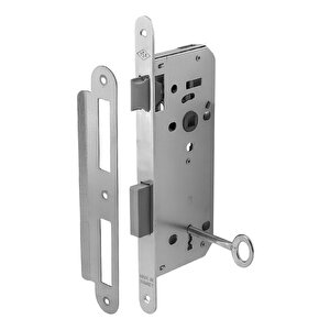 Sessiz Oda Kapı Gömme Kilidi 45 Mm İç Silindirsiz Barelsiz Dayanıklı Metal Kilit Mekanizması