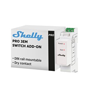 Pro 3em Switch Add-on Din Ray Kontaktör Kontrol Eklentisi