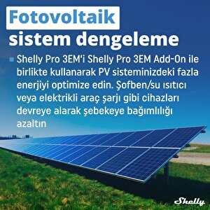 Shelly Pro 3em Switch Add-on Din Ray Kontaktör Kontrol Eklentisi