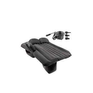 Ab-167 Şişme Yatak Seti Kamp & Araç & Ev Çift Kişilik  30x85x9cm Hava Pompası Oto Çakmaklık Girişli
