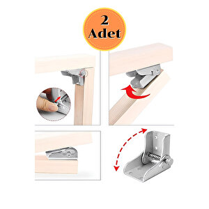 Çok Amaçlı Katlanır Masa Ayağı Aparatı-mini Katlanabilir Konsol Ayak (2 Adet)