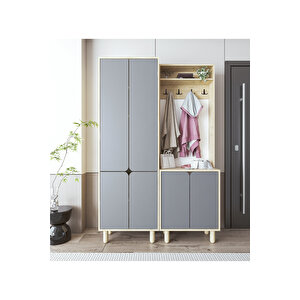 Padova Portmanto Vestiyer Ayakkabılık 6 Kapaklı 4 Askılı