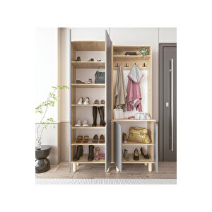 Padova Portmanto Vestiyer Ayakkabılık 6 Kapaklı 4 Askılı