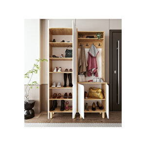 Padova Portmanto Vestiyer Ayakkabılık 6 Kapaklı 4 Askılı